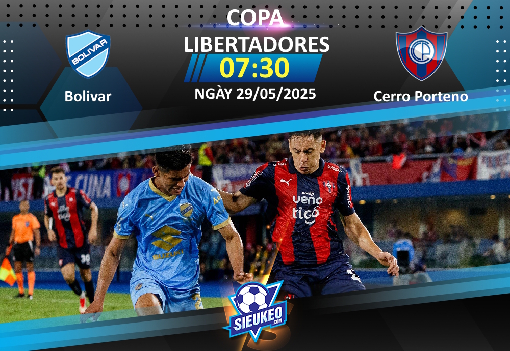 Soi kèo bóng đá Bolivar vs Cerro Porteno 07h30 ngày 29/05/2025: Chiến đấu vì danh dự
