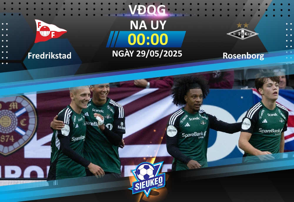 Soi kèo bóng đá Fredrikstad vs Rosenborg 00h00 ngày 29/05/2025: Khó phân cao thấp
