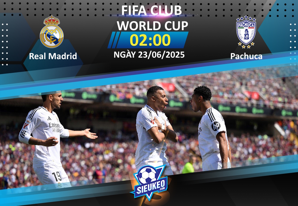 Soi kèo bóng đá Real Madrid vs Pachuca 02h00 ngày 23/06/2025: “Kền kền” trút giận