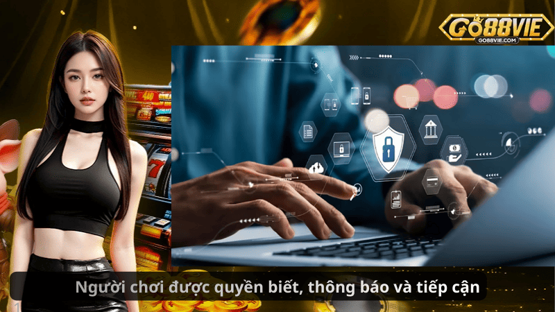 Người chơi được quyền biết, thông báo và tiếp cận