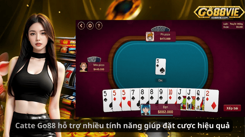 Catte Go88 hỗ trợ nhiều tính năng giúp đặt cược hiệu quả